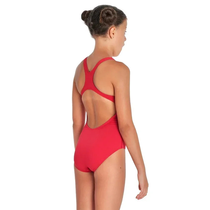 004762-450 Girls' Solid Team Swim Pro Swimsuit