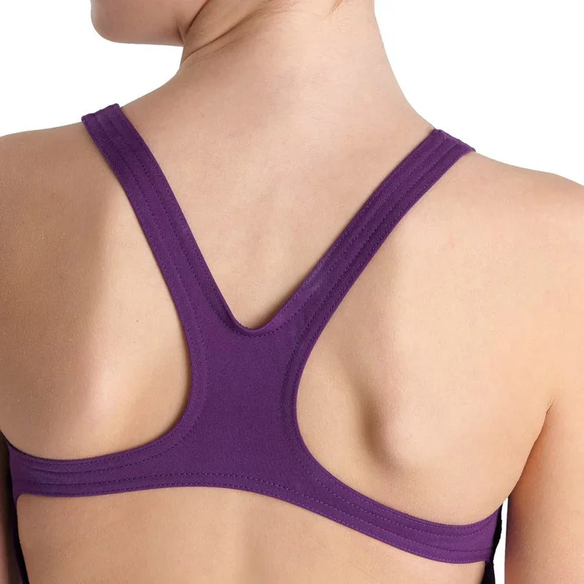 Arena Performance Girls' Solid Team Swim Pro Swimsuit - Plum