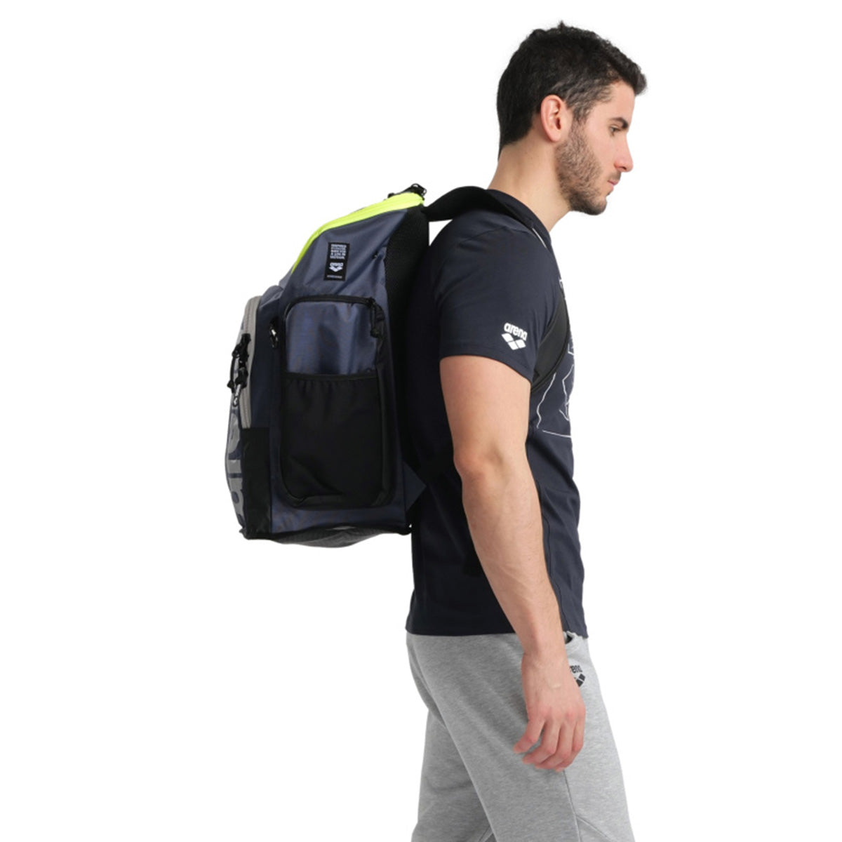 Arena Spiky III Backpack 45 L Navy/Yellow