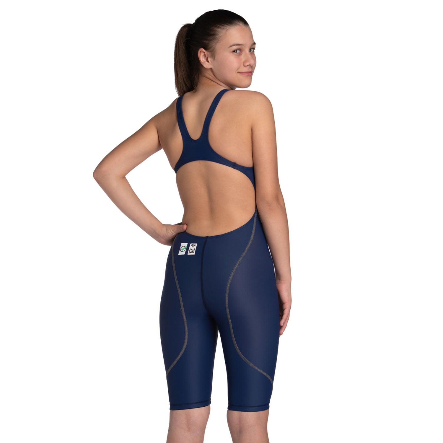 Arena Girls' Powerskin ST Next Racing Suit Open Back_005877-075