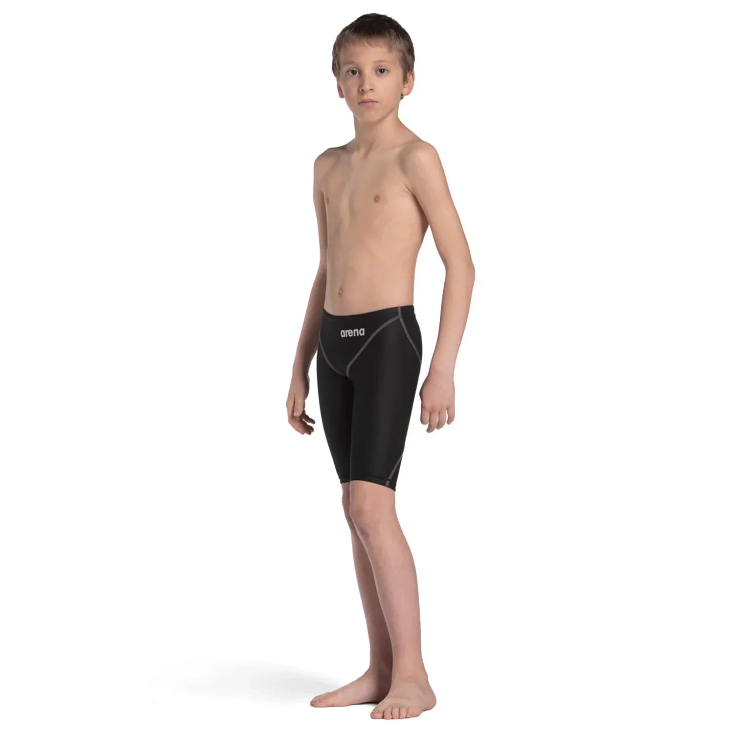 Arena Boys' Powerskin ST Next Racing Jammer - Black