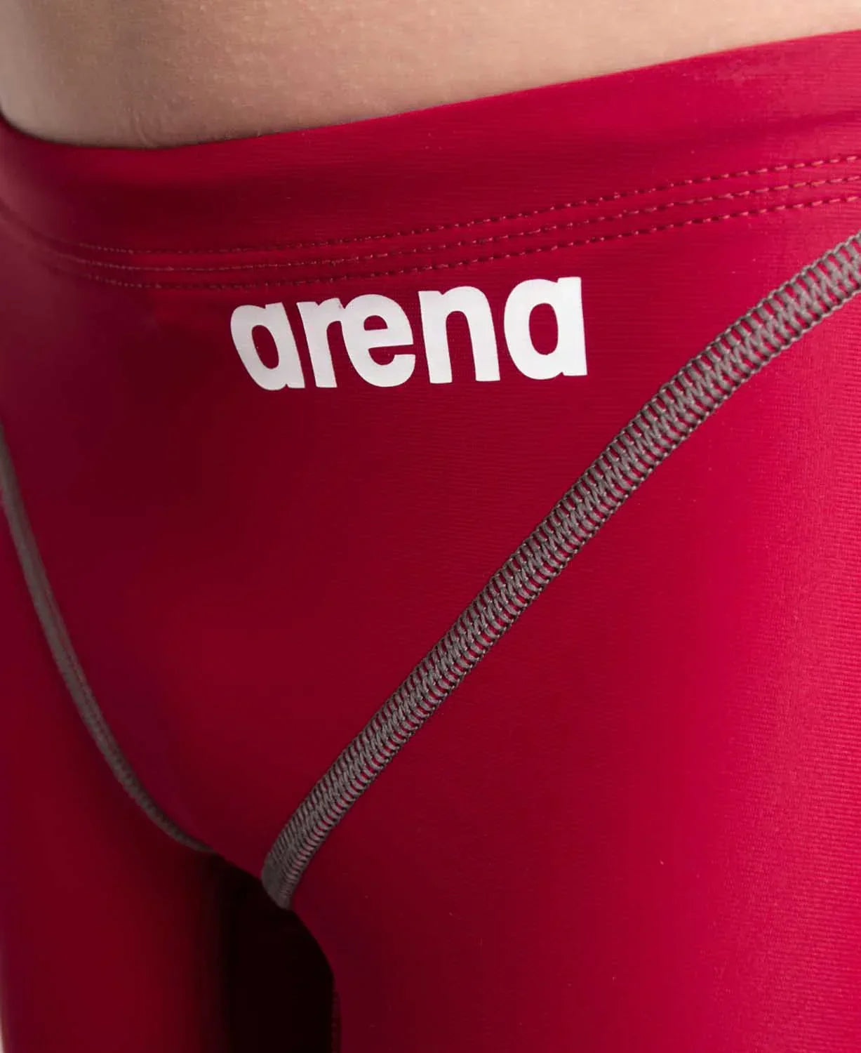 Arena Boys' Powerskin ST Next Racing Jammer - Deep Red