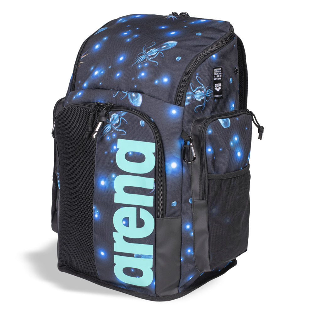 Arena Spiky III Allover Backpack 45 L Aqua