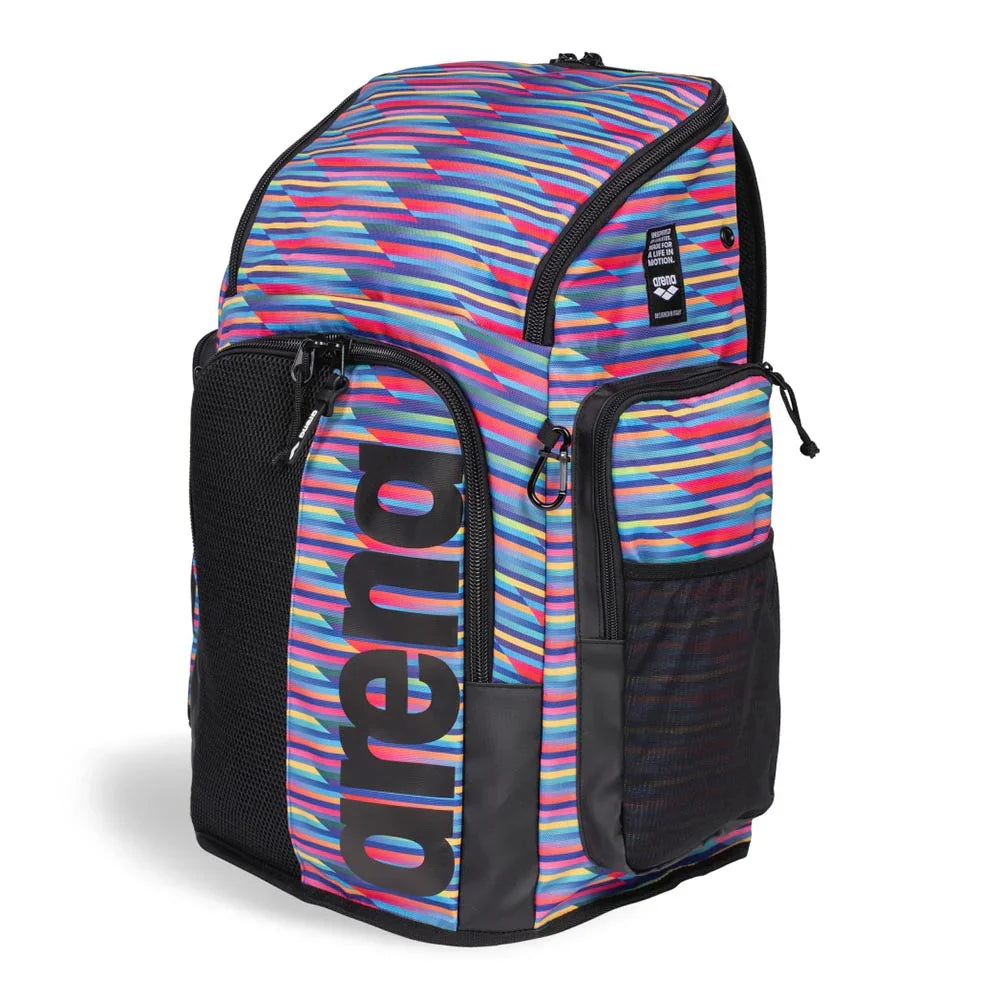 Arena Spiky III Allover Backpack 45 L Racing Stripes