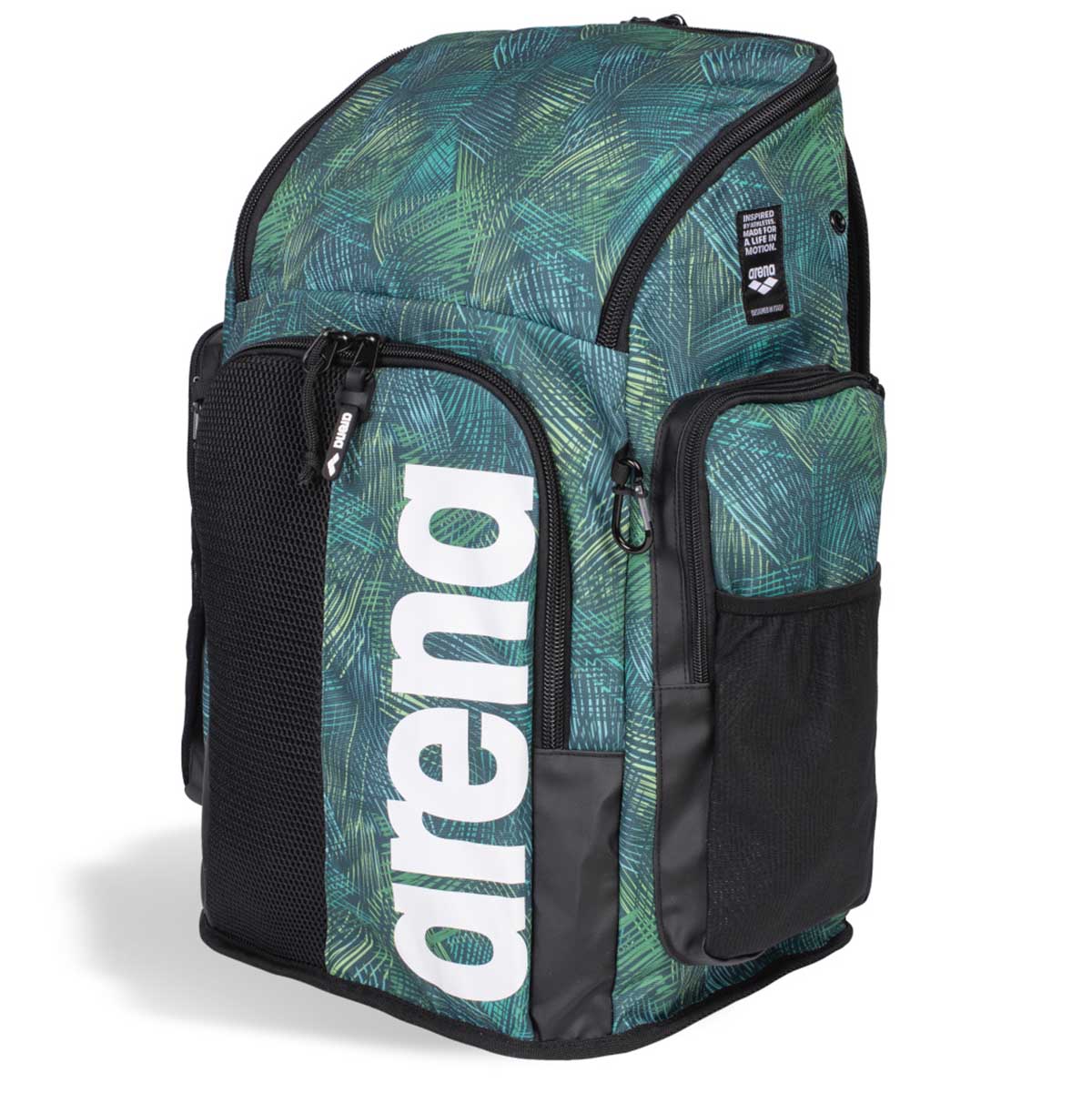 Arena Spiky III Allover Backpack 45 L Team Energy Green