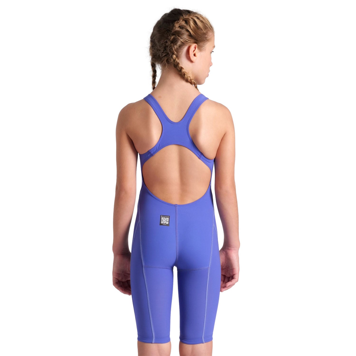 Arena Girls' Powerskin Impulso Open Back - Future Dusk