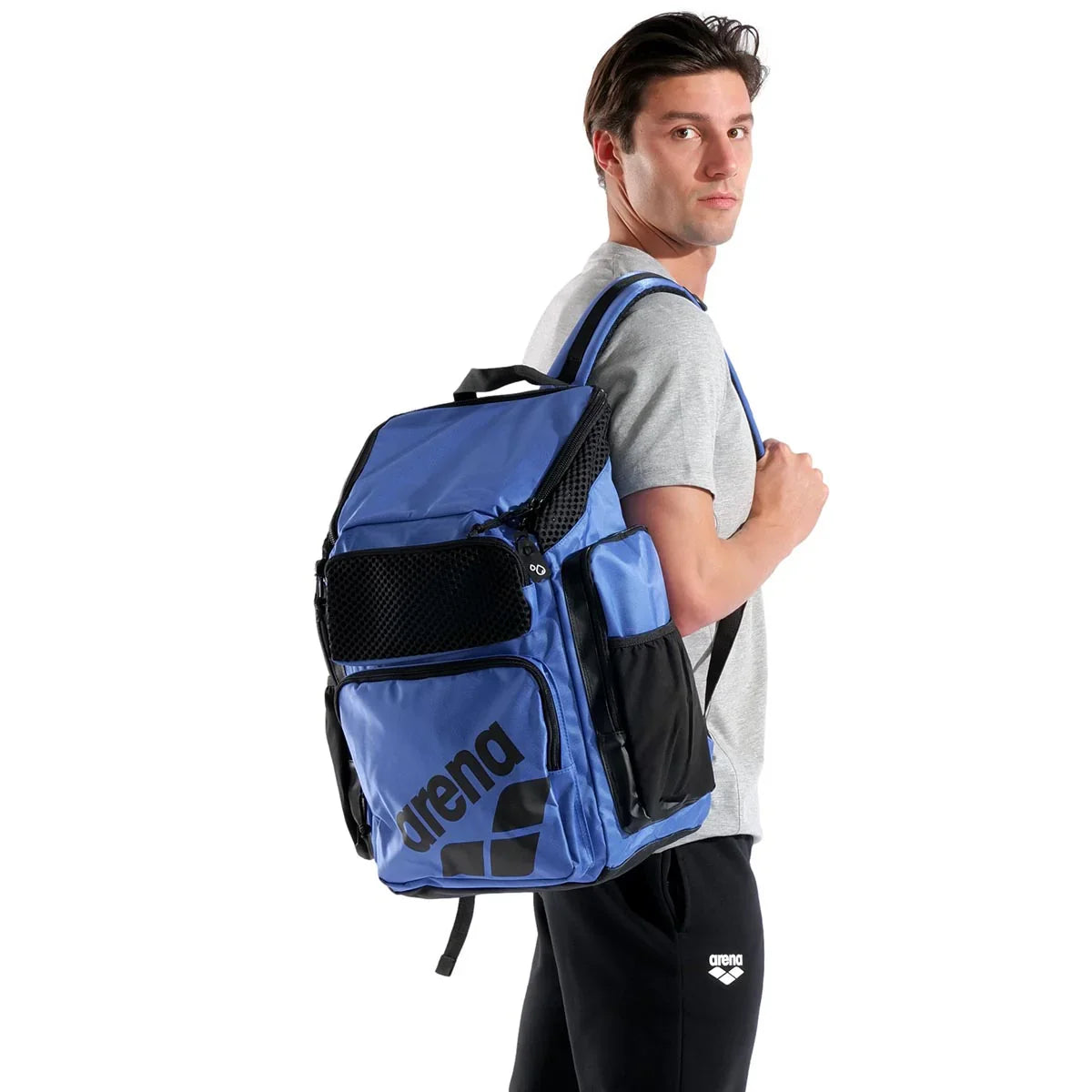 Arena Royal Blue One Go Swim Sports Travel Backpack 45L