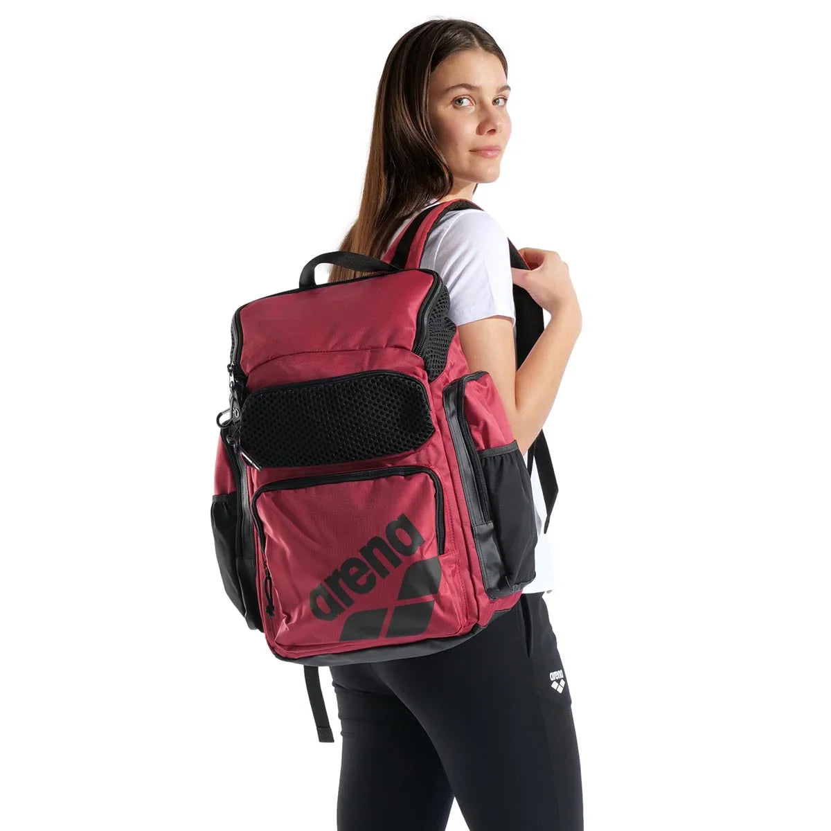 Arena Crimson 45L One Go Swim Sports Travel Backpack
