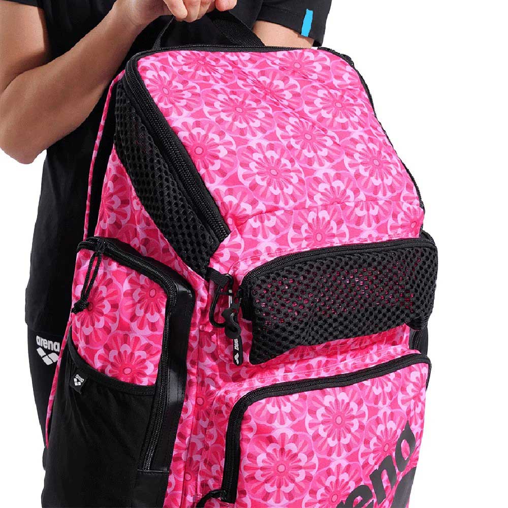 Arena One Go Allover Swim Sports Travel Backpack 45L - Floral Pink