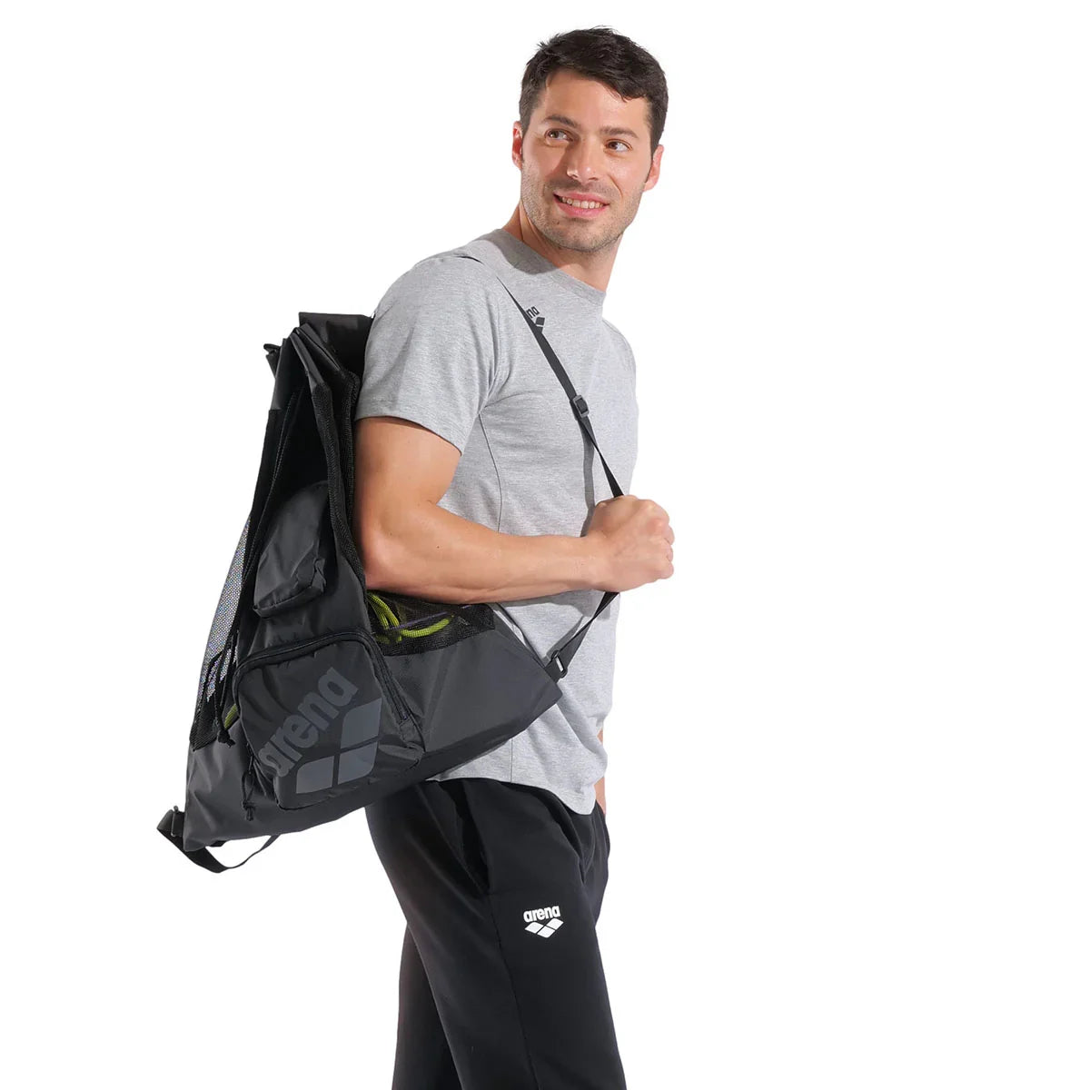 Arena All Set Pool Sack Mesh Bag Black