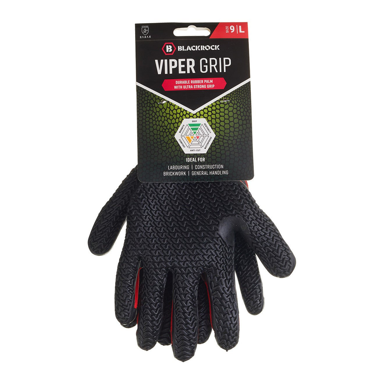 Blackrock Rubber Palm Viper Grip Gloves
