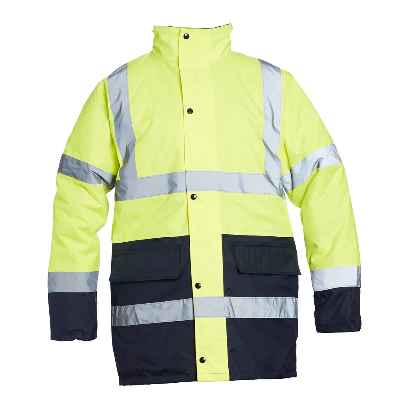 Blackrock Hi-Vis Two Tone Coat Yellow Navy
