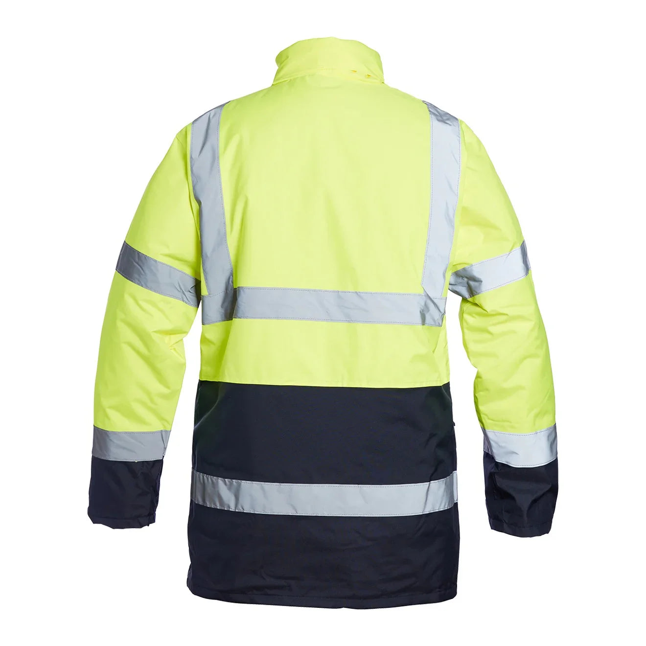 Hi-Vis Two Tone Coat Yellow Navy Blackrock