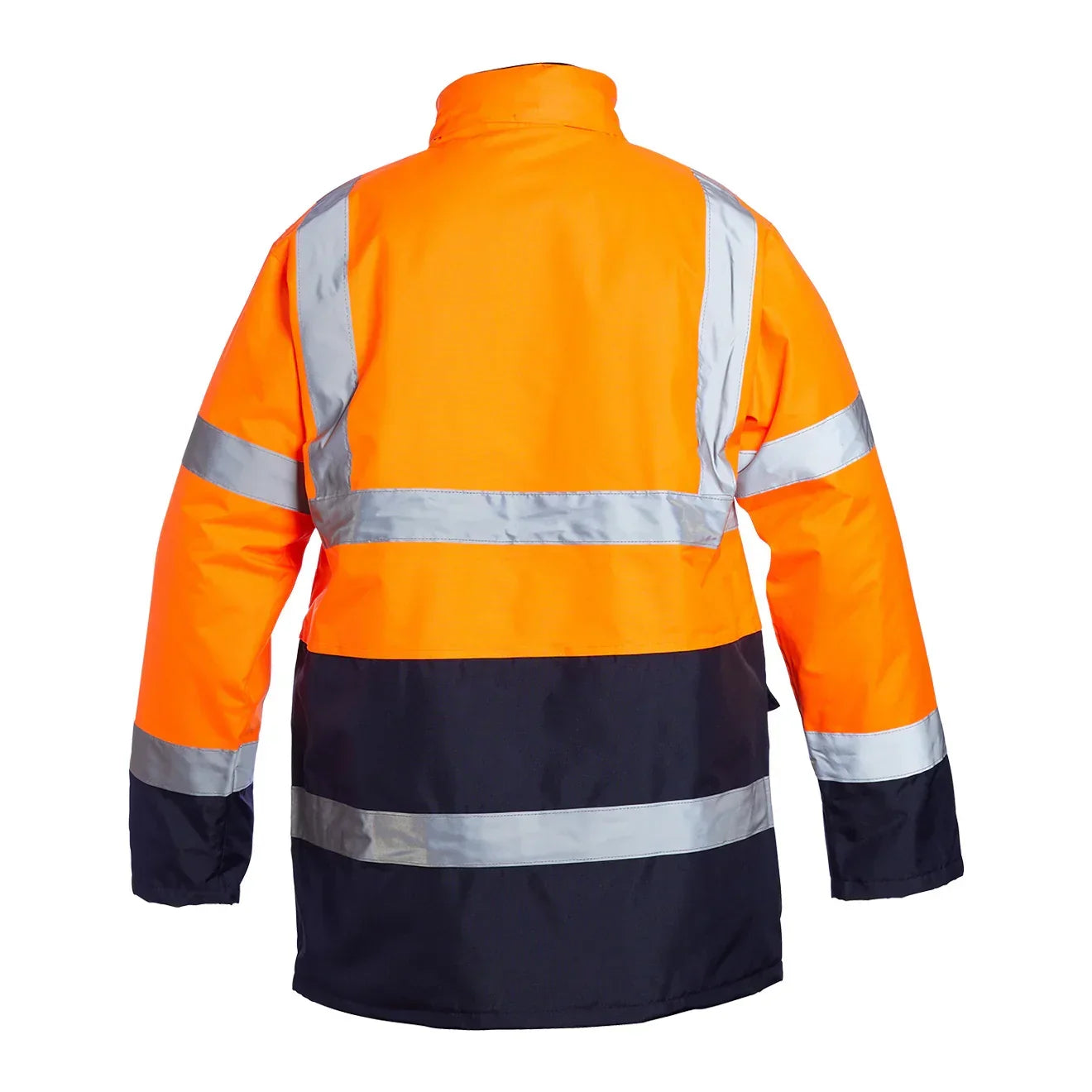 Orange and navy Two tone Hi Vis safety jacket