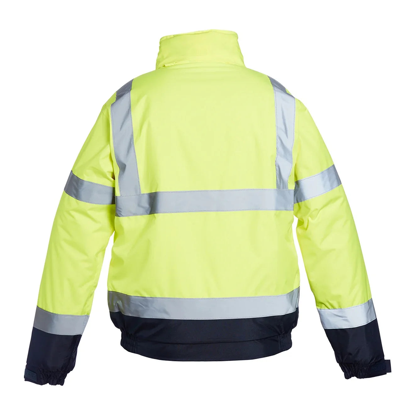 Yellow Navy Hi-Vis Two Tone Bomber Jacket Blackrock