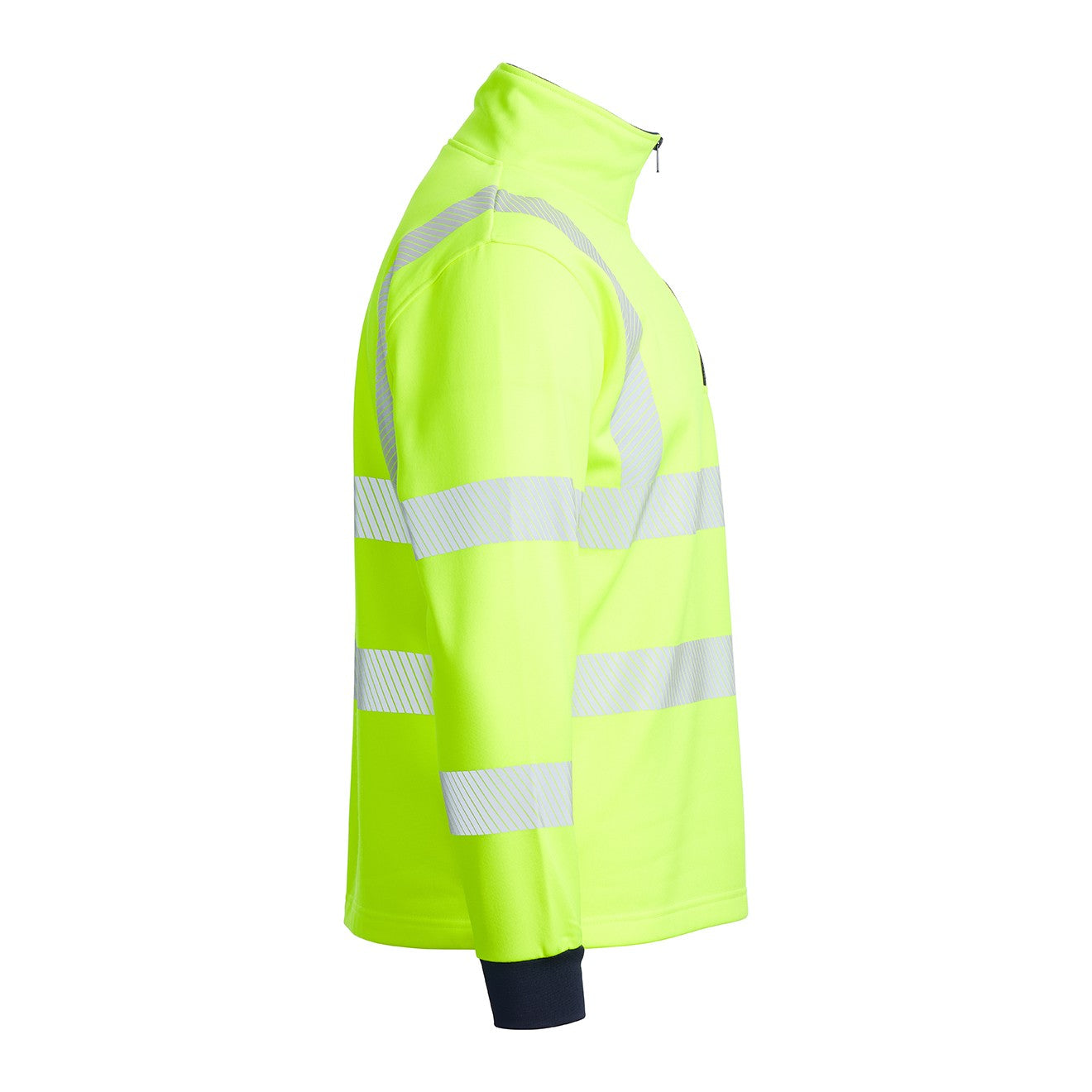 Hi-Vis 1/4 Zip Sweatshirt Blackrock Yellow