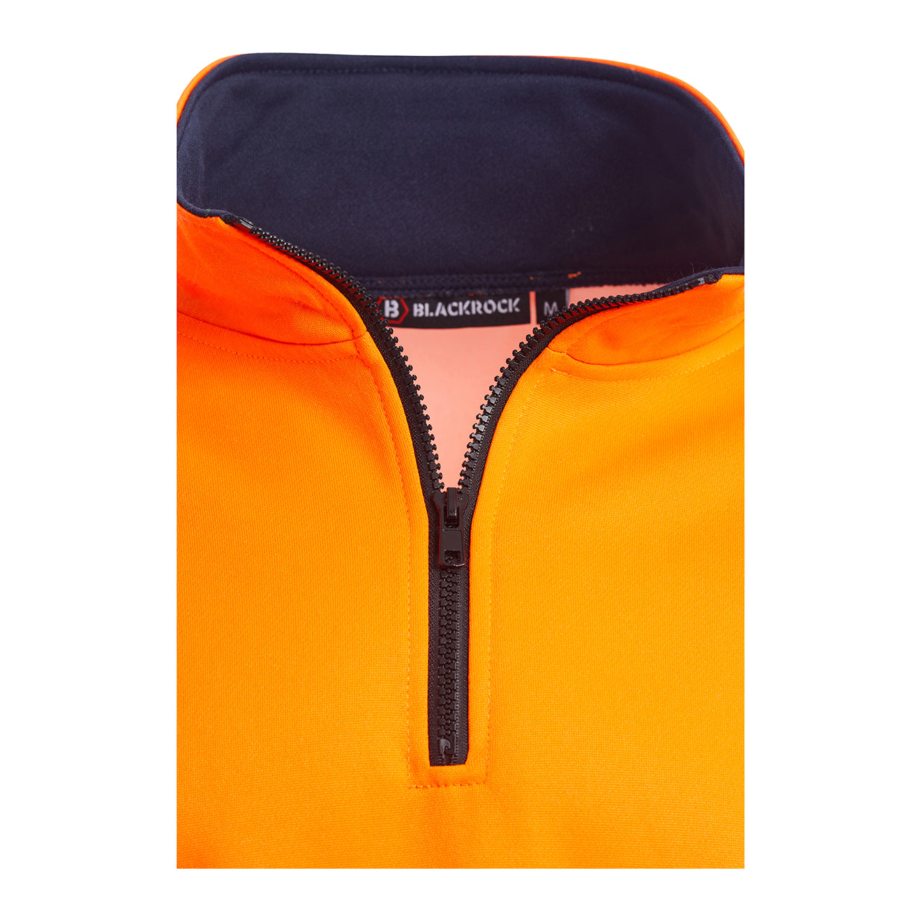 Blackrock Close-up of an orange Hi Vis Sweatshirt