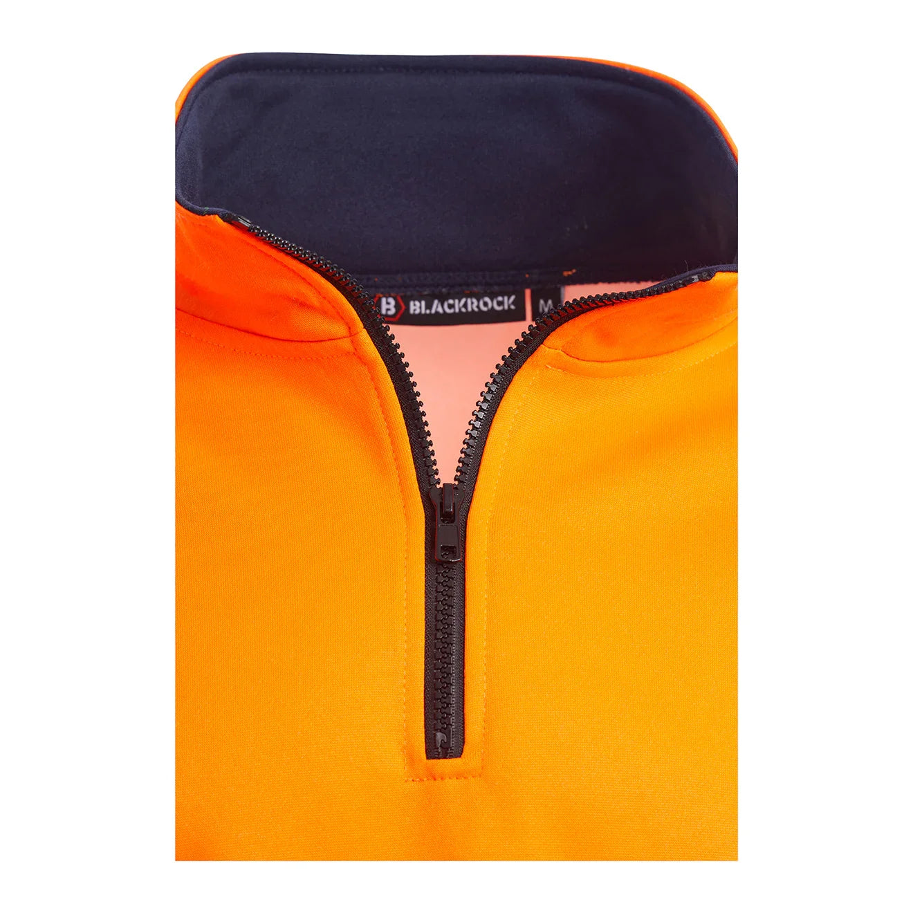 Blackrock Close-up of an orange Hi Vis Sweatshirt