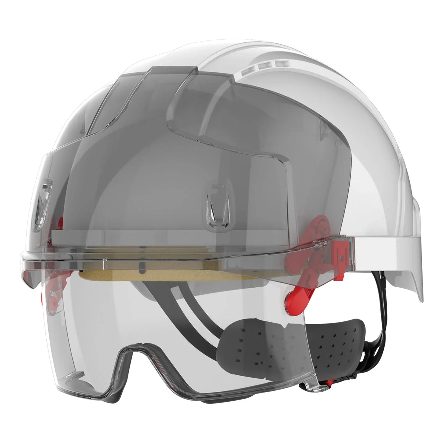 JSP EVO VISTAlens Safety Helmet with Integrated Eyewear - Vented 1