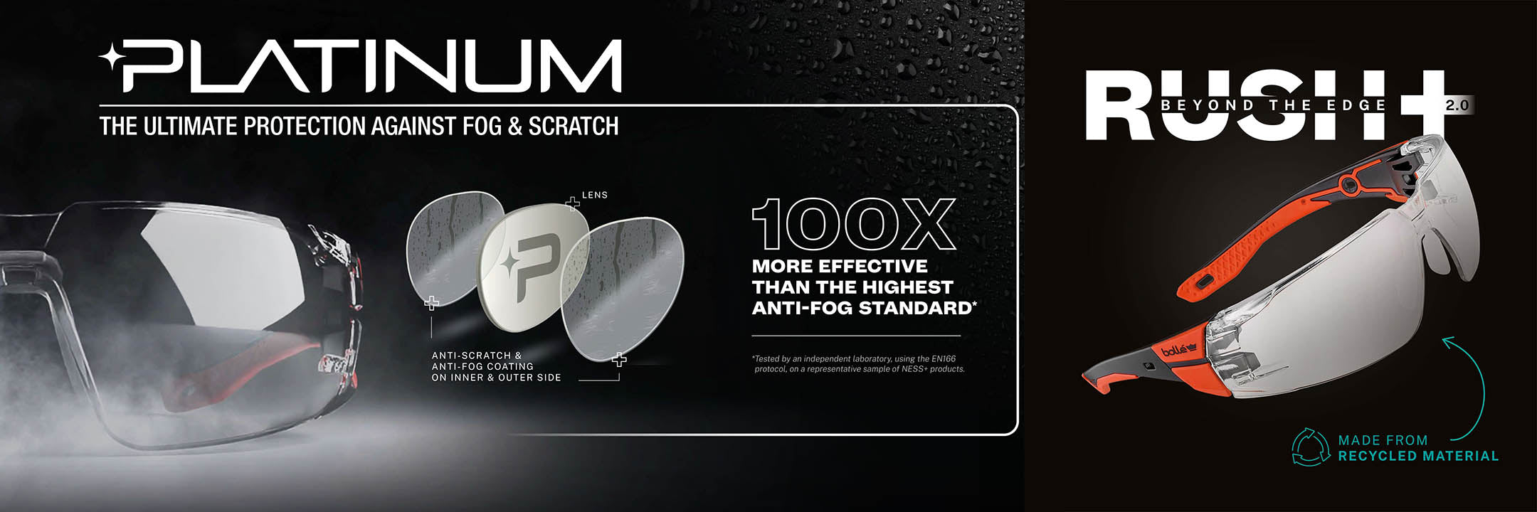 Bolle Rush+ 2.0 Safety Glasses