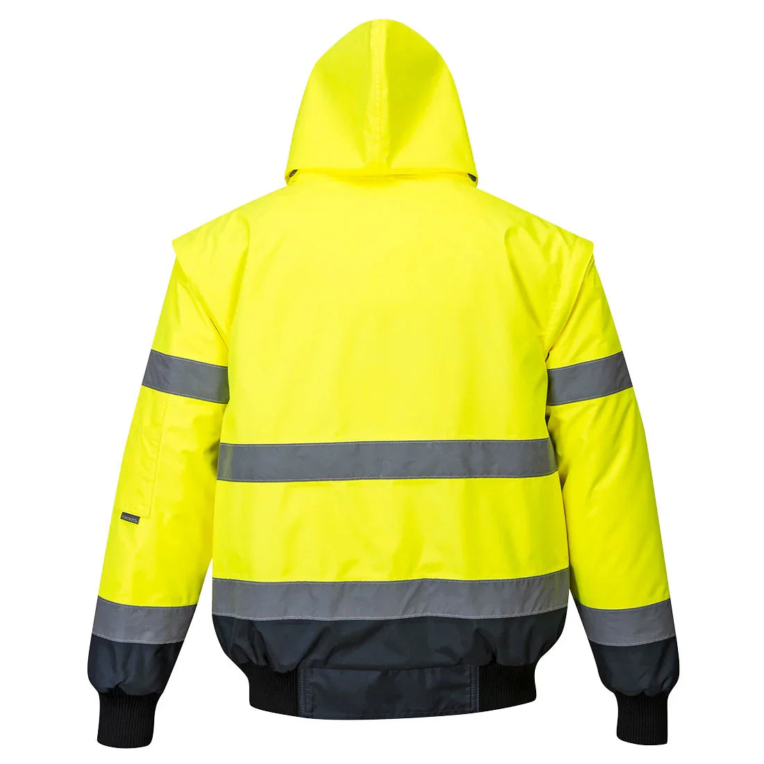 Portwest C465 Hi-Vis 3-in-1 Contrast Bomber Jacket Yellow/Navy