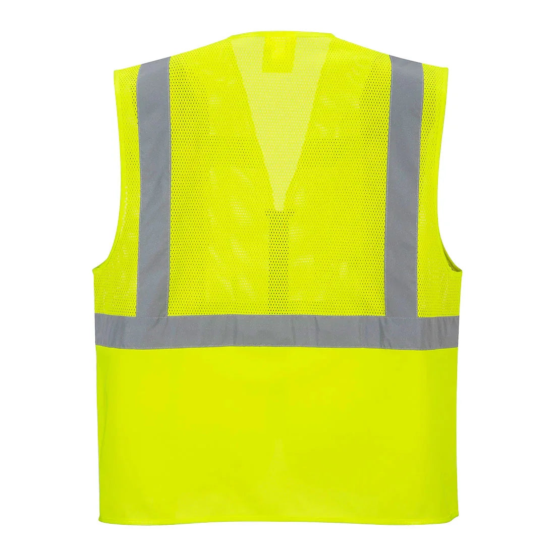 Portwest C496 Madrid Hi-Vis Half Mesh Executive Yellow Vest