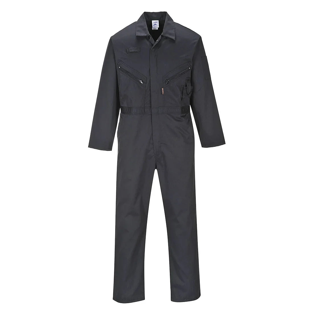 Portwest Liverpool Zip Coverall Black