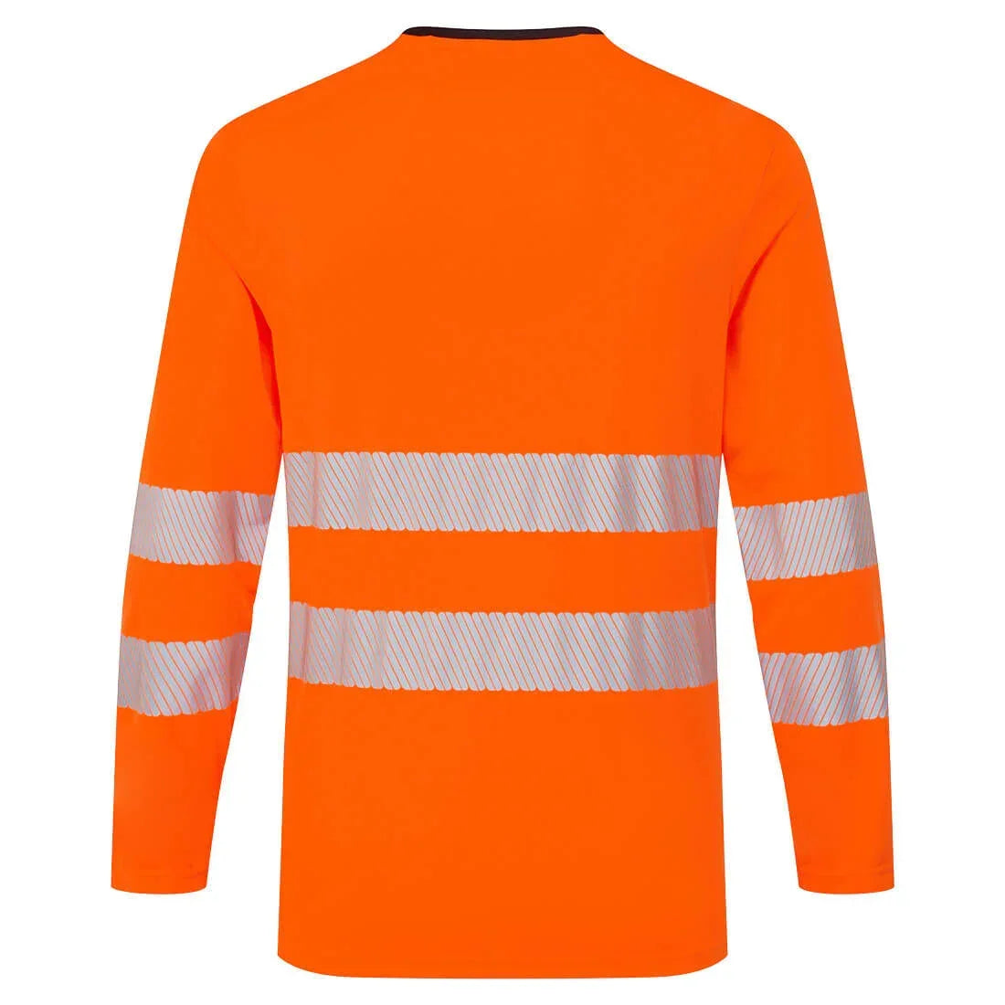 Portwest DX416 Hi-Vis T-Shirt Long Sleeve Orange black