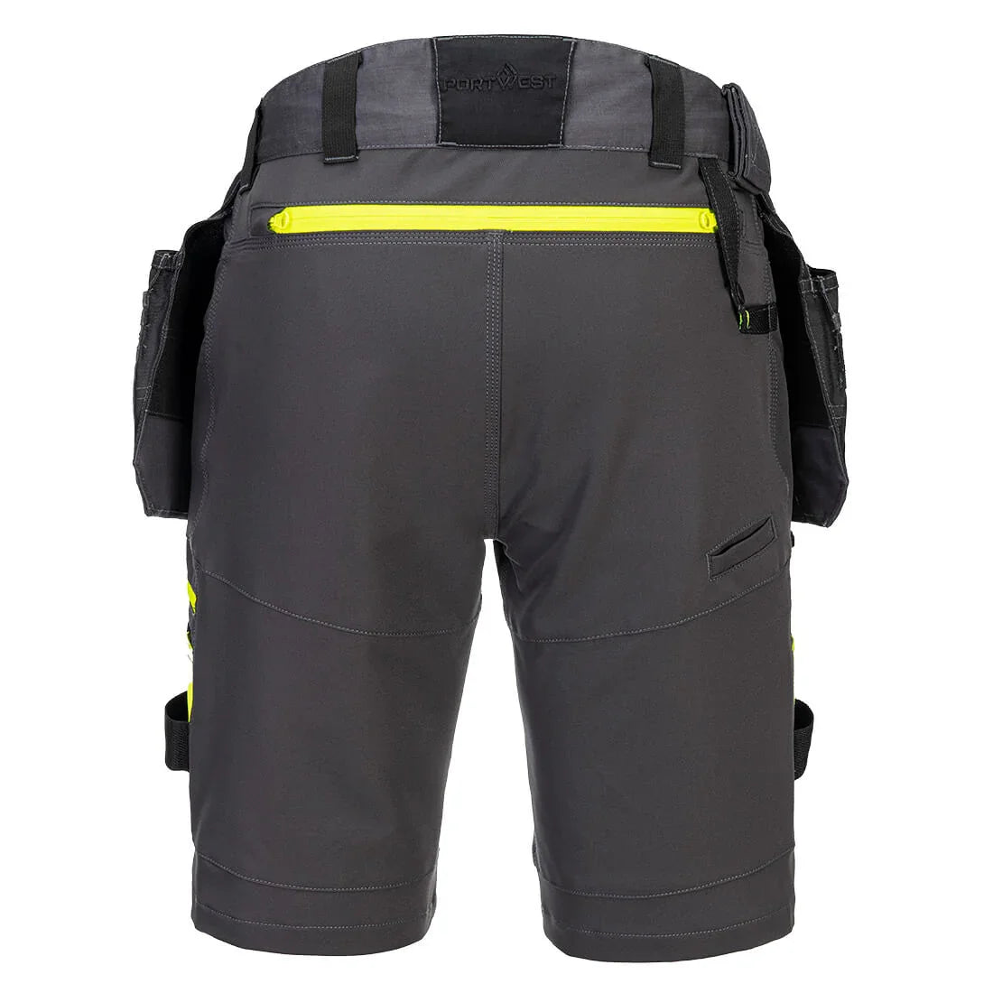 Portwest DX444 Detachable Holster Pocket Shorts Metal Grey