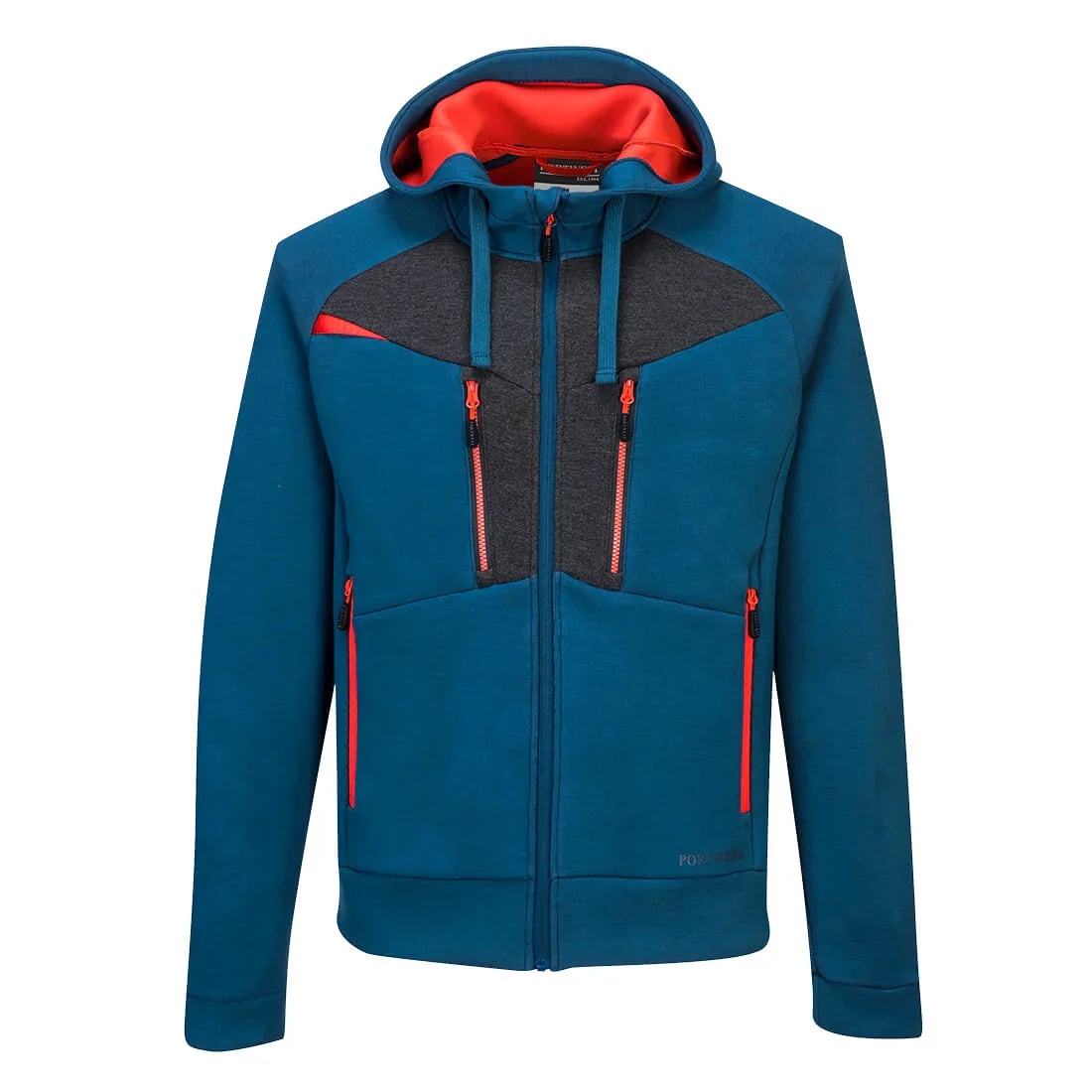 Portwest DX472 DX4 Zipped Hoodie Metro Blue