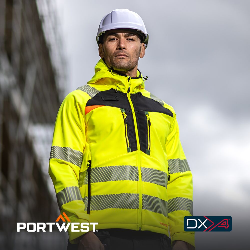 Portwest DX475 DX4 Hi-Vis Softshell Model