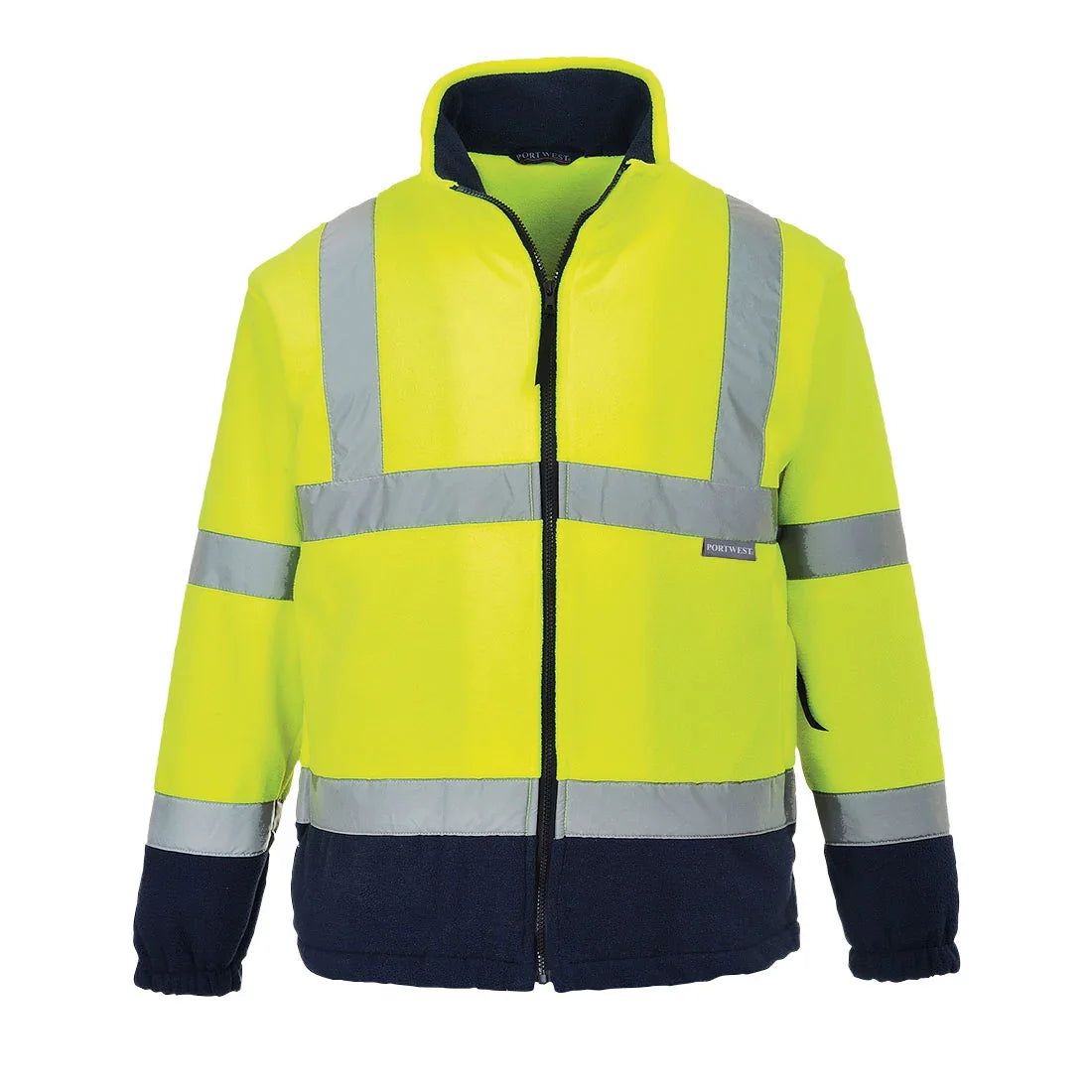 Portwest F301 Hi-Vis Contrast Fleece - Yellow