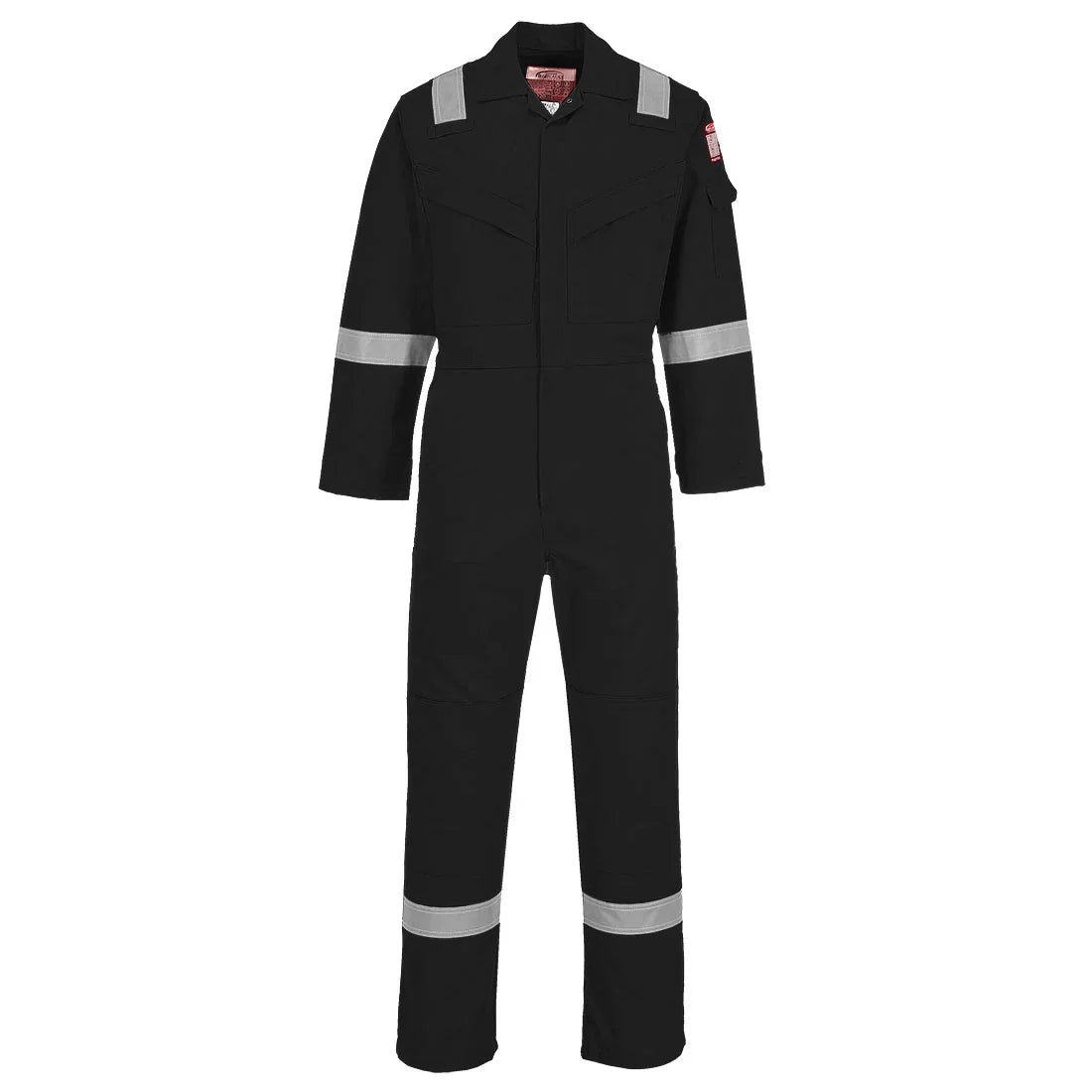 Portwest FR21 Bizflame Work FR Super Lightweight Anti-Static Coverall Black