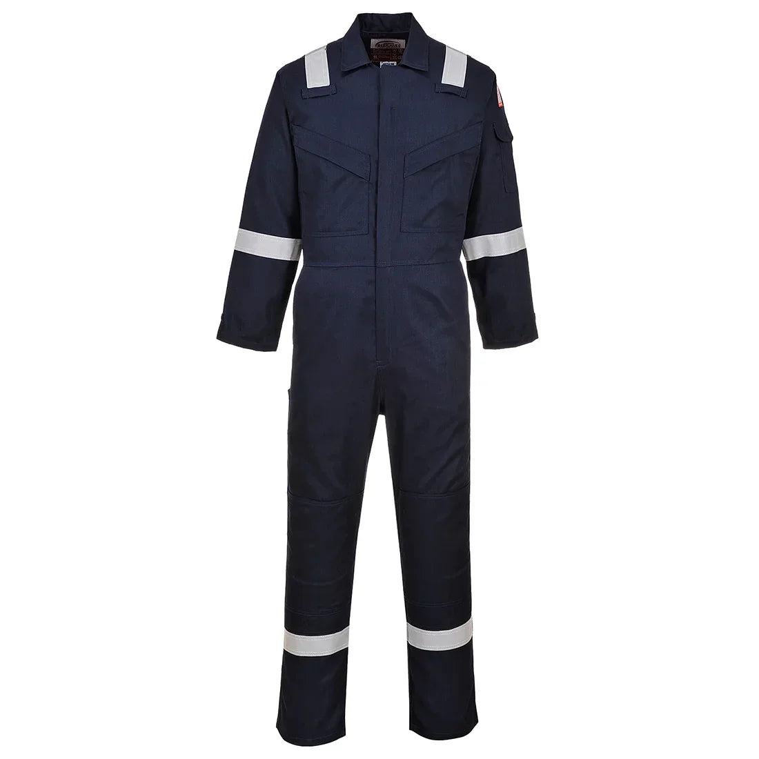 Portwest FR21 Bizflame Work FR Super Lightweight Anti-Static Coverall Navy