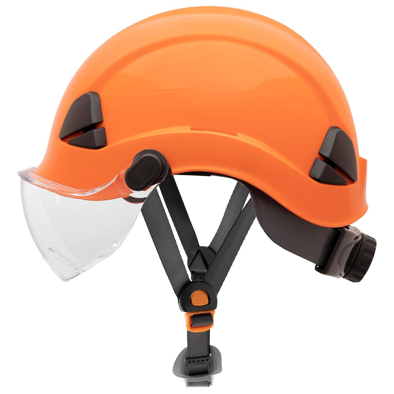 Honeywell Fibre Metal Safety Helmet Non-Vented Orange side