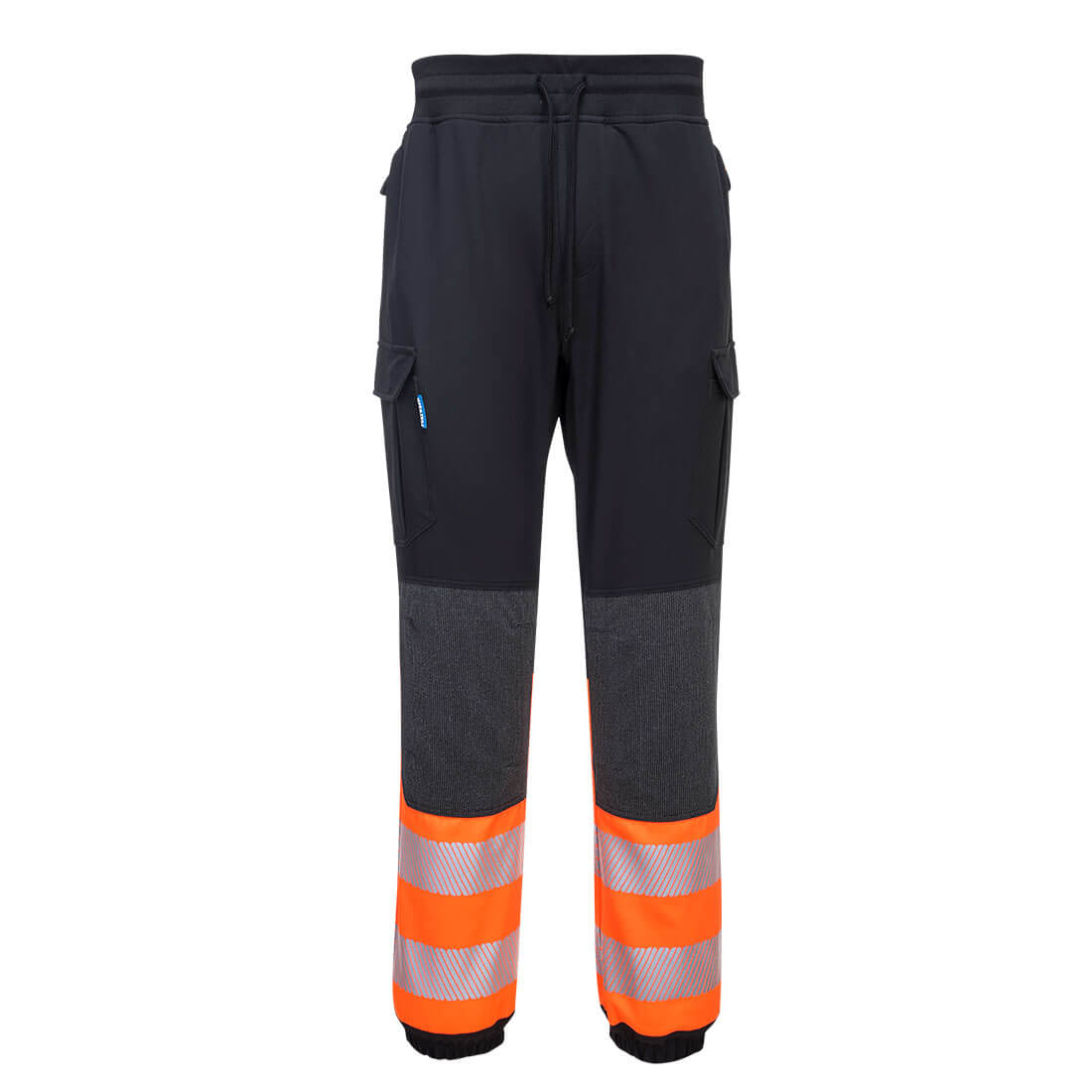 Portwest KX341 PW3 Hi-Vis Flexi Class 1 Jogger Black/Orange