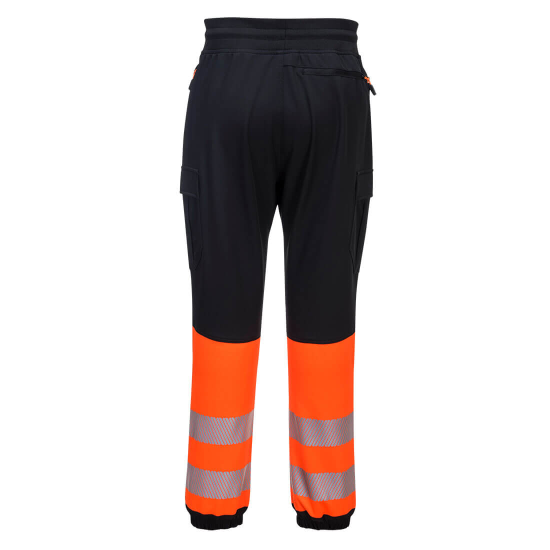 Portwest KX341 PW3 Hi-Vis Flexi Class 1 Jogger Black Orange