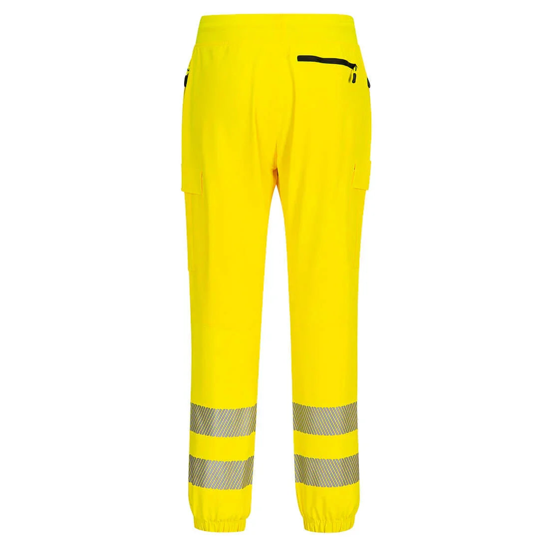 Portwest KX346 Hi-Vis Flexi Jogger Yellow Back