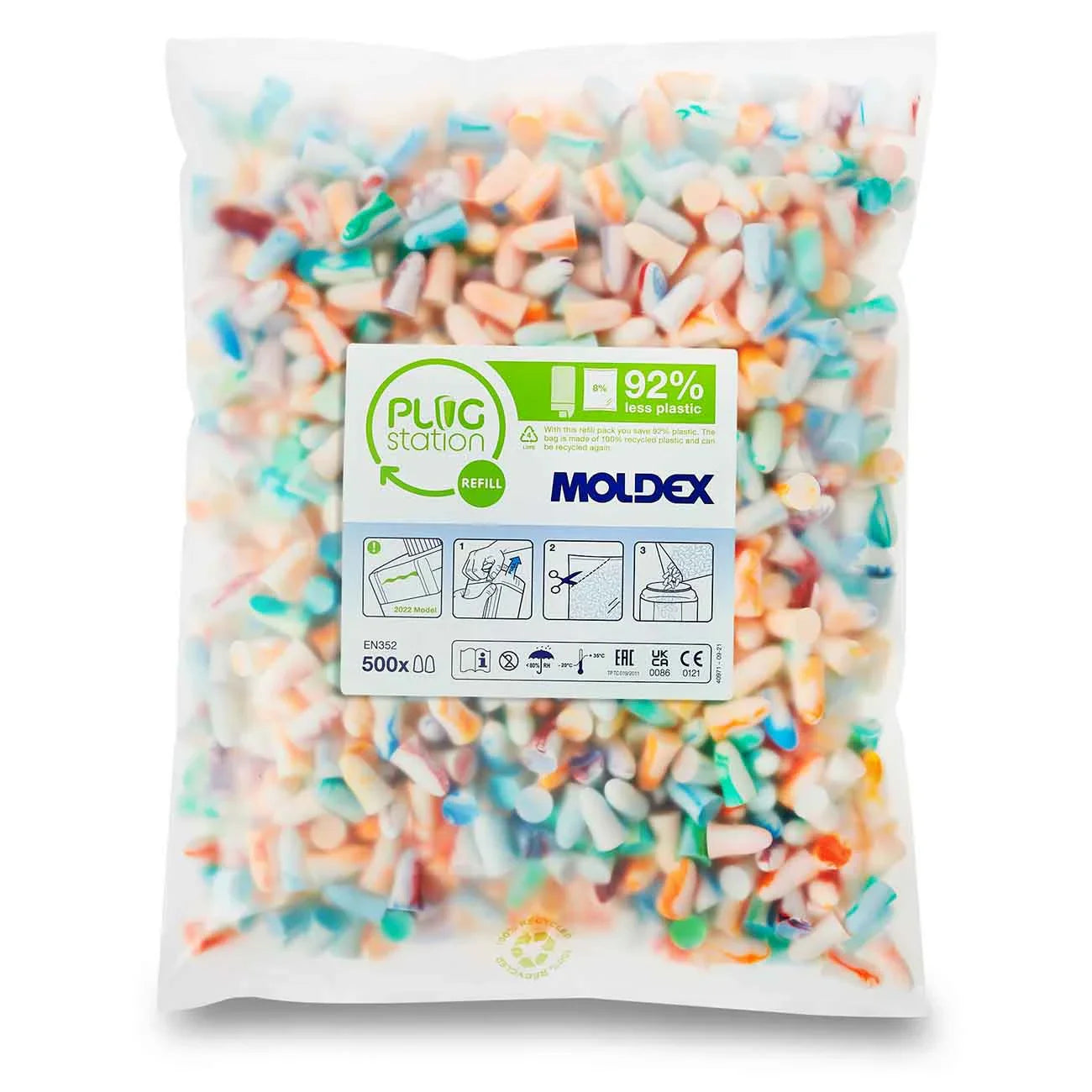 MOLDEX Spark Plugs Refill Pack 500 Pairs