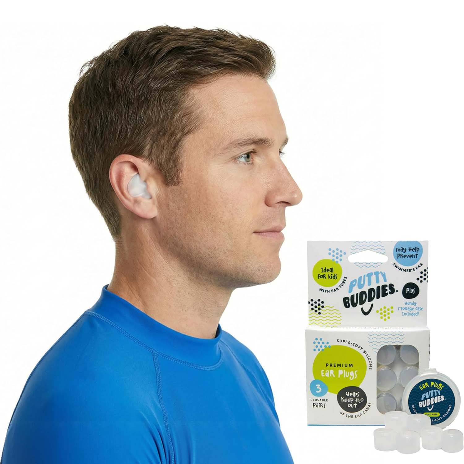 Putty Buddies Original Earplugs_Clear