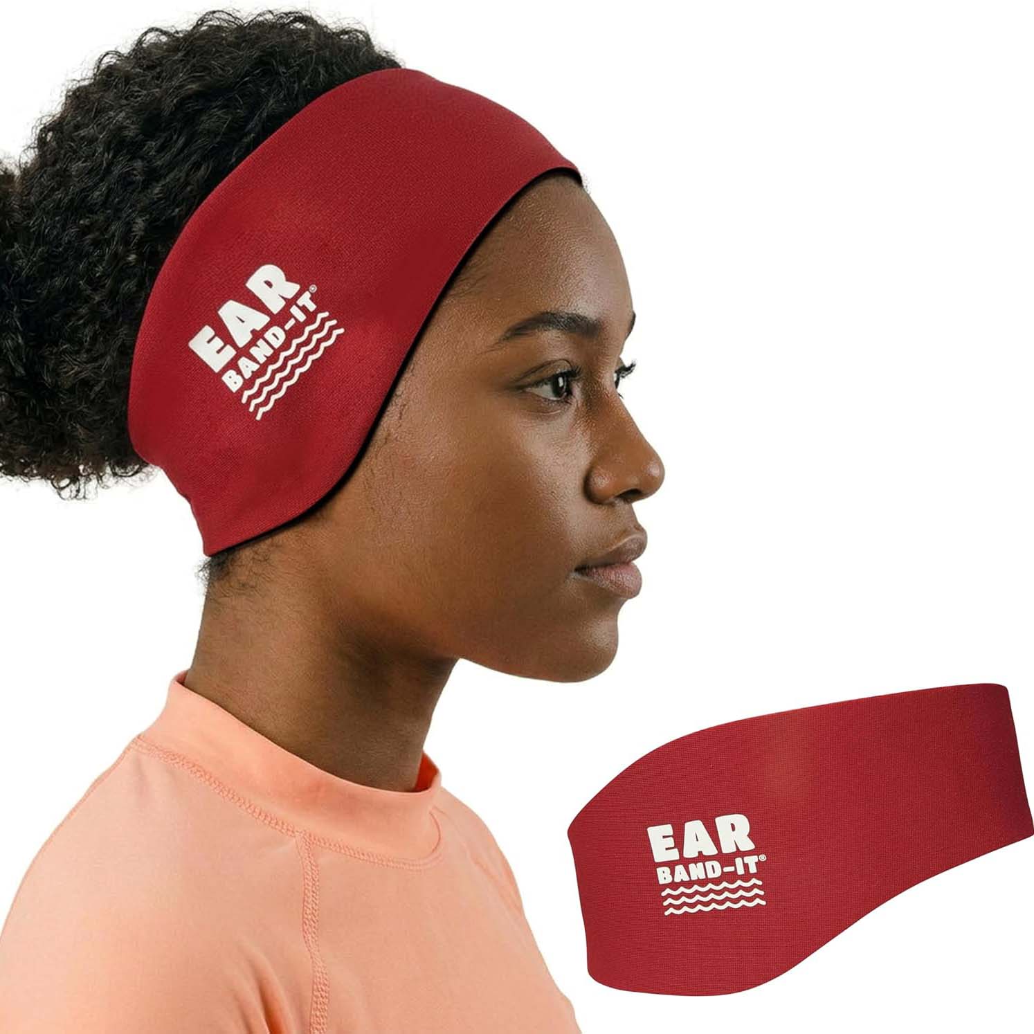 Ear Band-It Swimming Headband - Red