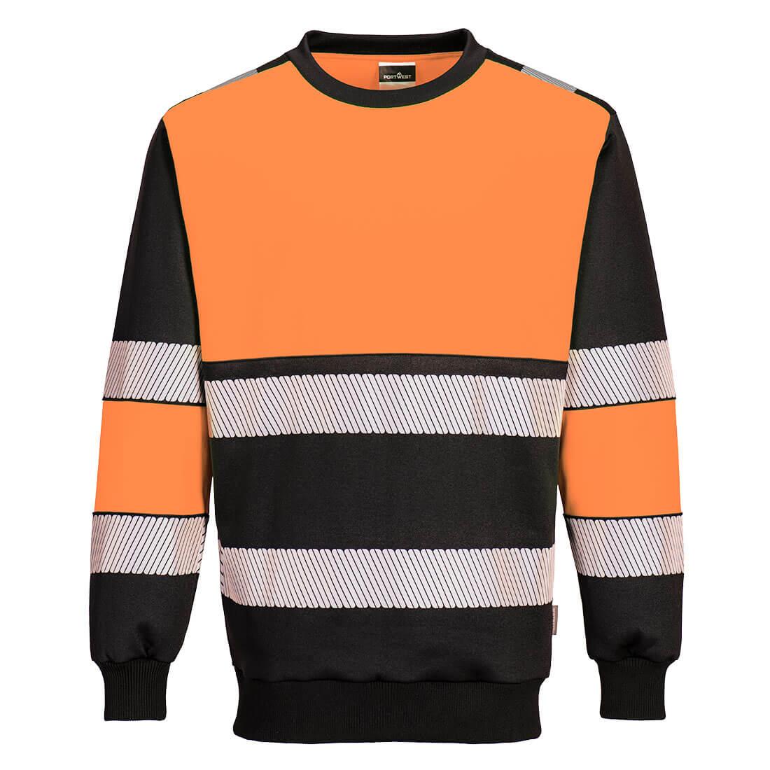 Portwest PW3 Hi-Vis Class Sweatshirt Orange/Black PW376
