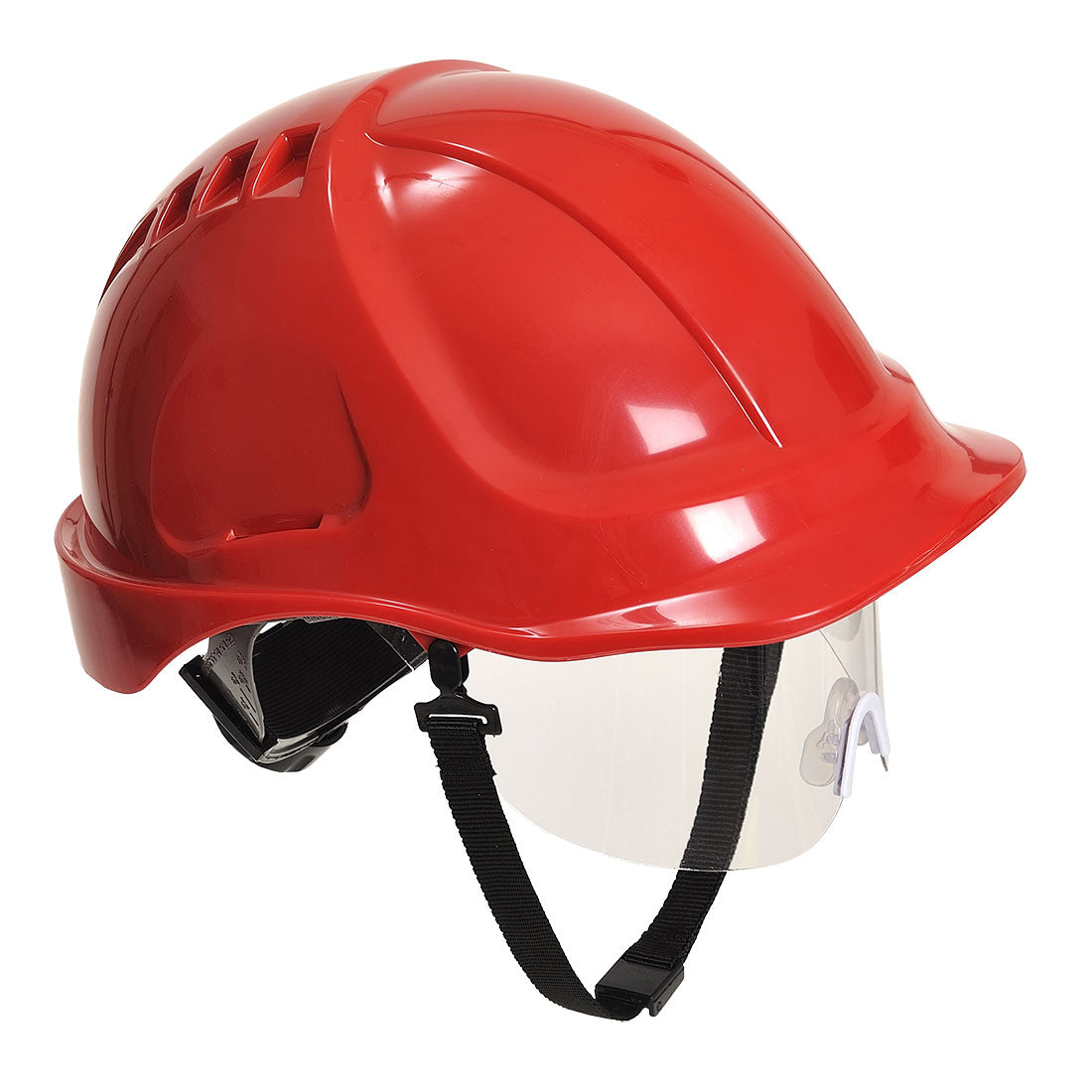 Portwest PW54 Endurance Plus Visor Helmet - Red