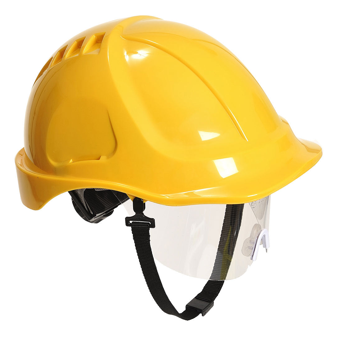 Portwest PW54 Endurance Plus Visor Helmet non-vented yellow