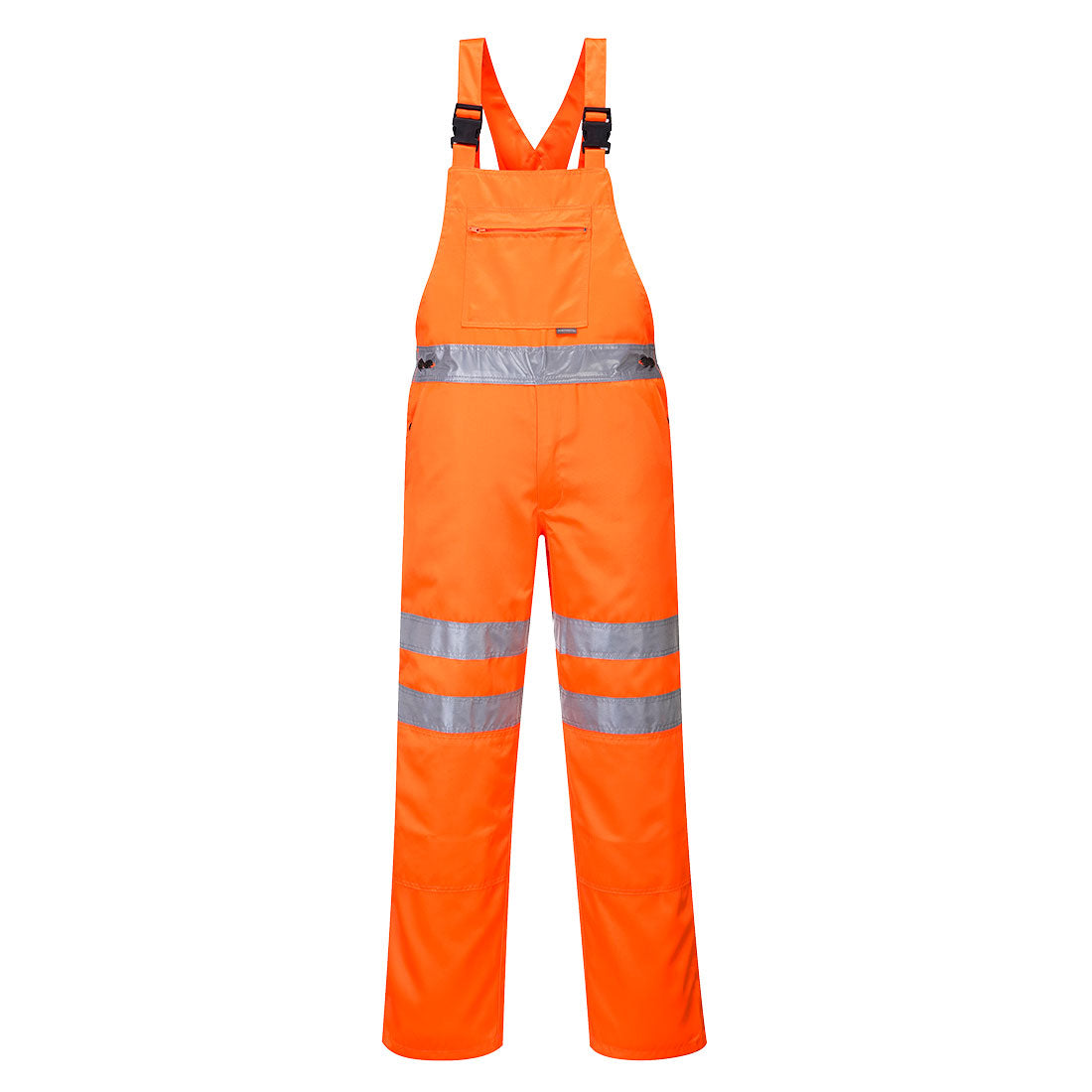 Portwest RT43 Hi-Vis Polycotton Service Bib and Brace Orange