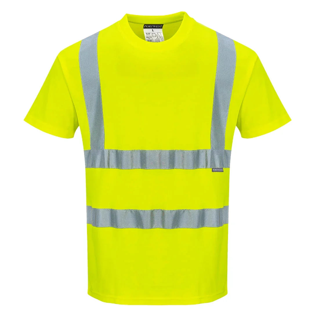 Portwest S170 Hi-Vis Cotton Comfort T-Shirt Yellow