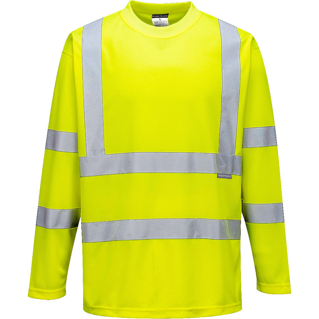 Portwest S178 Hi-Vis T-Shirt Long Sleeve Yellow