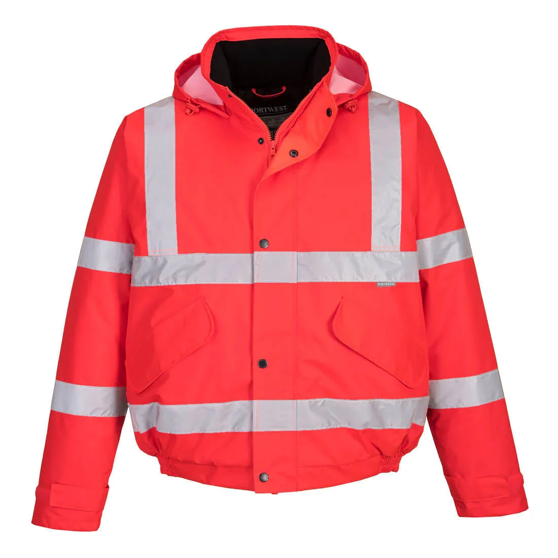 Portwest S463 Hi-Vis Winter Bomber Jacket Red