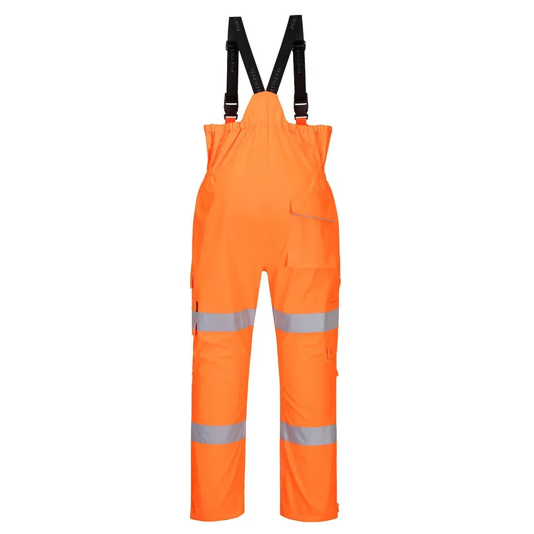 Portwest S594 Hi-Vis Extreme Rain Bib and Brace_Orange
