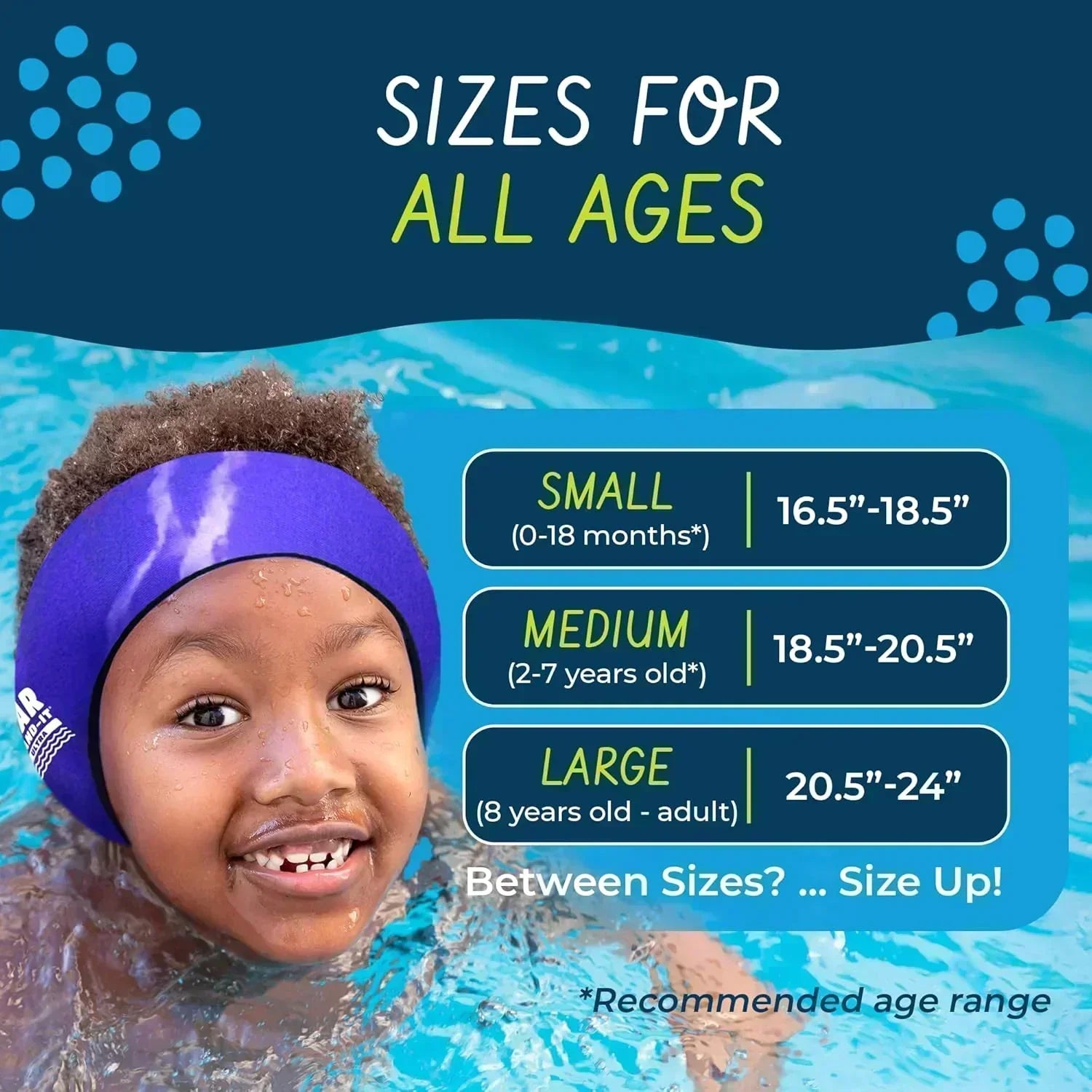 Ear band it swimming headband size chart